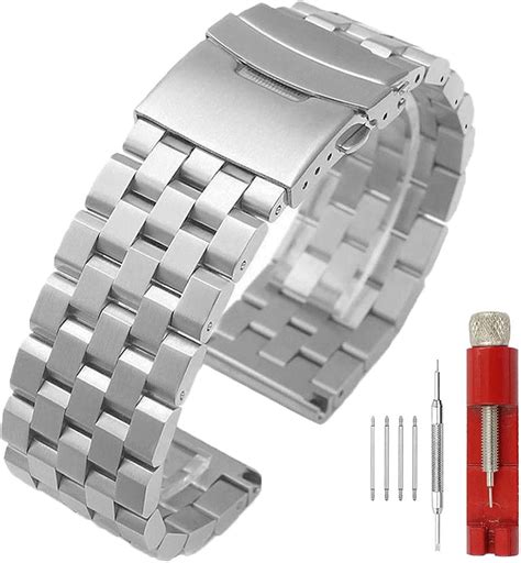metal watch bands amazon